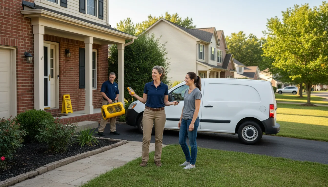 Residential water damage restoration in Bonne Terre, MO